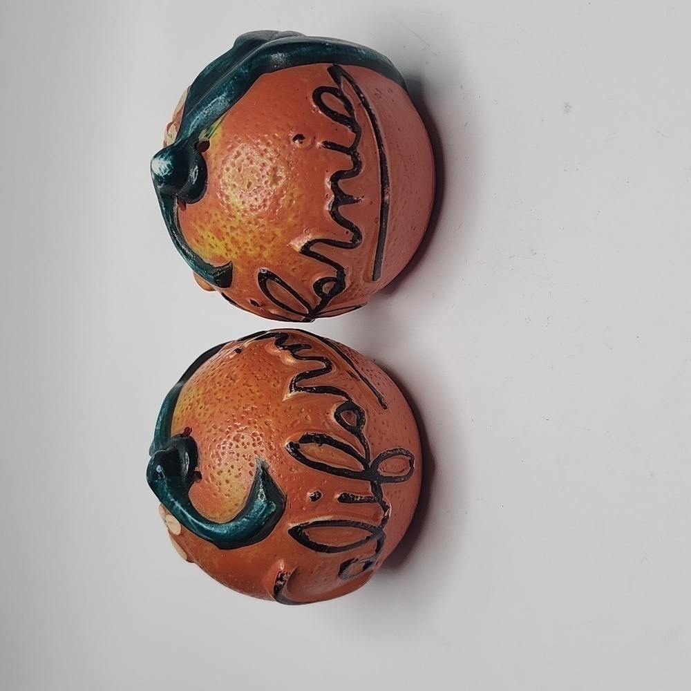 Vintage CALIFORNIA Oranges Salt & Pepper Shakers